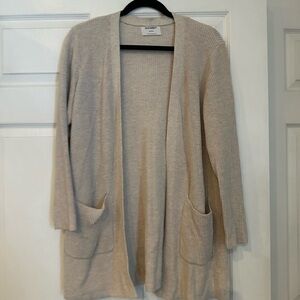 Old navy Women's Beige Open Front Cardigan Sweater